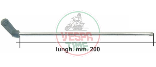 Asta leva rubinetto serbatoio miscela 200mm per Vespa 50/90/125 Primavera/ET3