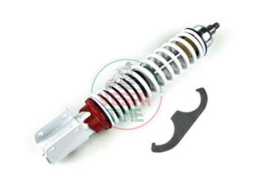 Amortiguador delantero CARBONE regulable Vespa PX-PE, 3 posiciones, corpo y muelle blanca