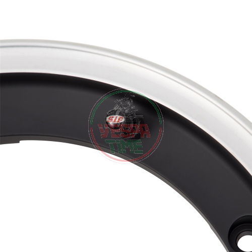 Llanta rueda tubeless SIP 2.0 TUBELESS 2.10-10 pollici per Vespa 50-90-125-150-200, negra con borde aluminio