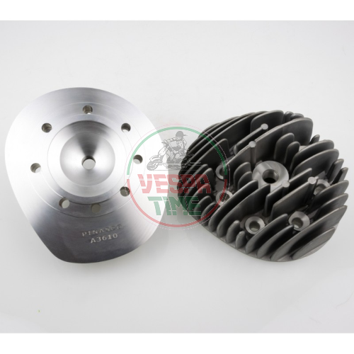 Testa PINASCO VRH d.69 candela centrale - 8 fori - per cilindro 215cc, Vespa PX-PE 200, RALLY