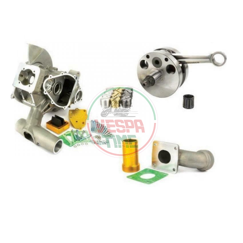 Kit de cárter del cigüeñal de 51 mm de carrera PINASCO SLAVE 8X, colector de 30mm, para Vespa 50-90-125 Primavera-ET3, PK