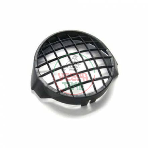 Front light grill Vespa PX-PE-MY-ARCOBALENO-'11-'98 in black plastic