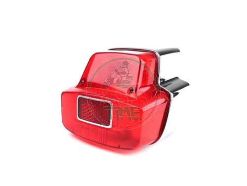 Fanale posteriore SIEM completo in metallo cromato, Vespa 125/150 Super, 150 GT, 150 Sprint dal 025479, 180SS dal 0018001, 180 Rally, 1. Serie