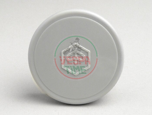 Kappe für Bohrung von Tachometer Vespa 50 N-L-R runde Lampe, Sechseckiges Logo,Grau