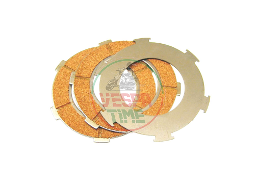 Kit serie dischi frizione sughero Vespa Super, 125 GT/GTR/TS, 150 GL, 150 Sprint/Sprint Vel, PX 125/150