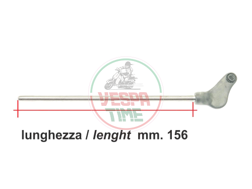 Benzinhahnhebel Aluminium 119mm - Vespa 125 V30T..V33T, VM1T-VM2T, VN1T-VN2T, 150 VL1T..VL3T, VB1T
