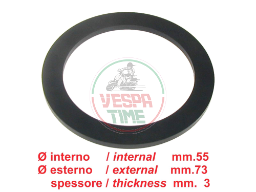 Guarnizione in gomma tappo serbatoio Vespa 1946..1983 - d.73mm