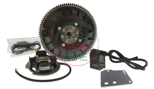 Accensione elettronica PINASCO FLYTECH APE 50 - cono 20, volano 1.45 kg - CON AVVIAMENTO ELETTRICO - 5 fili