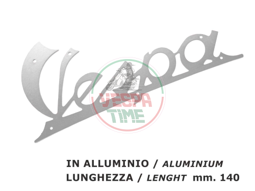 Emblem legshield "VESPA" - Vespa 98, 125 V1T..15T, V30T..33T, VM1T-2T, VN1T fino a 01949, 150 VL1T..3T, VB1T