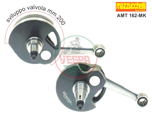 Crankshaft mazzucchelli advanced stroke 60 mm for vespa px 125/150 -K2D - 110mm