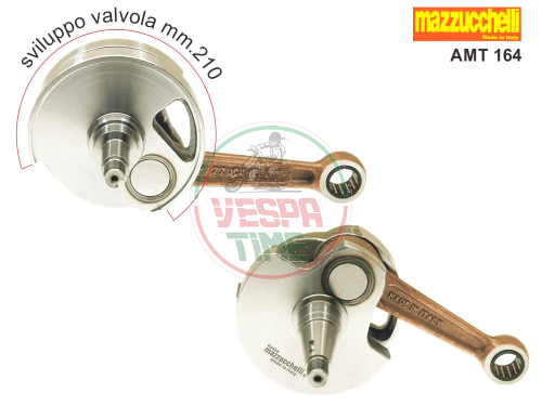 Albero motore MAZZUCCHELLI Vespa PX-PE 200 - come originale, corsa 57mm