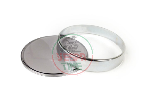 Kit ring and glass odometer BGM Vespa PX-PE ARCOBALENO - CHROMED - FUME'