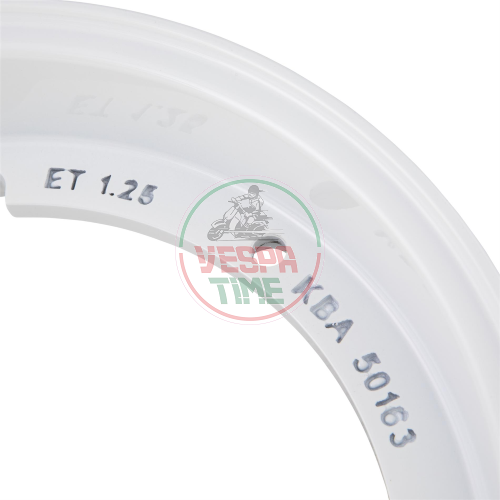 Radfelge schlauchlos SIP 2.0 - 2.50-10 Vespa 50, 125 ET3 Primavera, PK, PX, T5, Weiss