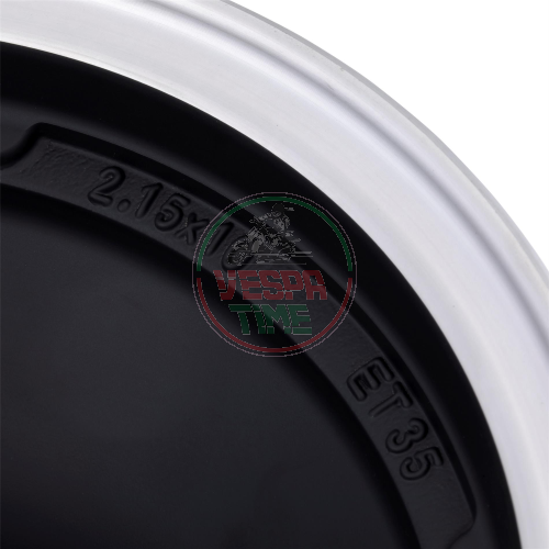 Llanta rueda tubeless SIP TUBELESS 2,15-10 - Vespa 50 N-L-R negro con borde de aluminio