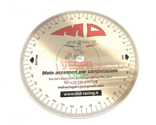 Skalenscheibe zur Einstellung des Zündzeitpunkts MD RACING - D.170mm