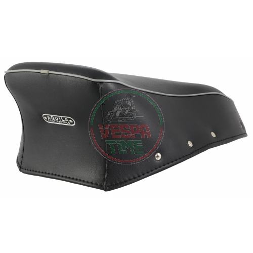 Copertura sella AQUILA CONTINENTALE per Vespa 150GS VS5T, blu scura - completa di cinghia - TOP QUALITY