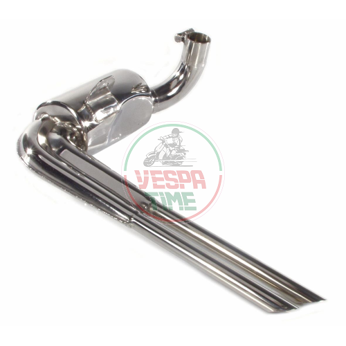 Escape tipo abarth cromado con ruedas de 10 pulgadas, Vespa SPRINT-GL-GT-GTR-TS-PX