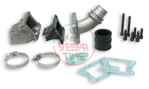 MALOSSI 2-hole reed manifold in crankcase for DELL'ORTO PHBL 24-25 carburettor for Vespa 50 90 125 primavera ET3