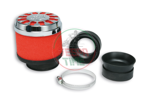 Air filter  MALOSSI RED FILTER E13 CON Ø 42/50/60 straight for carburetors PHBH - MIKUNI - KEIHIN