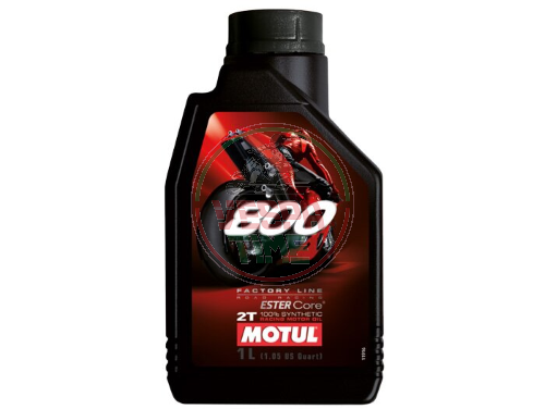 Olio miscela MOTUL 800 per motori 2 tempi, 100% sintetico, 1000ml