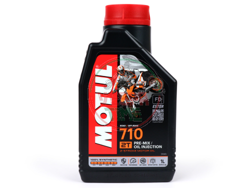 Olio miscela MOTUL 710 per motori 2 tempi, 100% sintetico, 1000ml