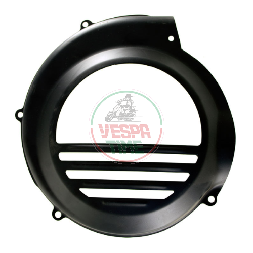 Flywheel cover black Vespa PX/PE/Arcobaleno, 1. Serie