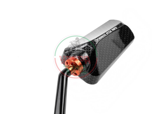 Specchietto STAGE6 F1 con filettatura M8 x 20mm, sinistro, carbon look lucido