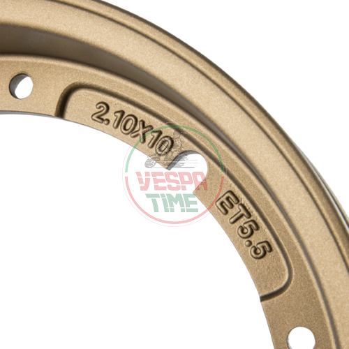 Llanta rueda tubeless MY SIP - 2.10-10 Vespa 50, 125 ET3 Primavera, PK, PX, T5 bronce mate