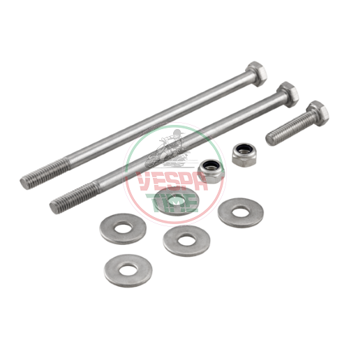 Motorbefestigungsschraubensatz für PIAGGIO CIAO/PX/SC, SI, Boxer, Bravo, Superbravo 50ccm 2T AC Mopeds, INOX
