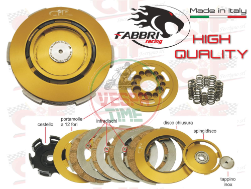 CIF by FABBRI RACING 12R „SUPER RACING“ Kupplungsfedern 6/12/18 für Vespa 50, Special, 90, 125 ET3 Primavera, PK, APE 50