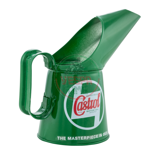 Contenitore d'olio in latta verde CASTROL da 1/2 pinta (284ml)