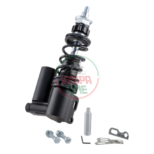 Amortiguador delantero SIP PERFORMANCE 2.0 para Vespa PK 50-125 XL, XL2, Automatica, cuerpo negro mate, muelle negro