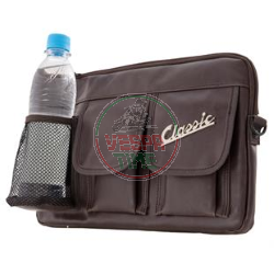 Tasche SIP Classic für Gepäckfach/Handschuhfach,Kunstleder, dunkelbraun, graubraun RAL8019 360x210x30 mm für Vespa