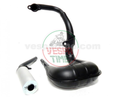 Escape expansivo silenciada vespa 50 l/r/n, 50 special, polini con silenciador de aluminio