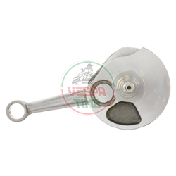 Cigüeñal Racing MAZZUCCHELLI for SIP modificado para encendido PX,elevación: 57.0,biela: 105.0mm,cono 20/25mm, M12,perno Ø 15mm para Vespa 125 VNB/GT/GTR 1°/Super/TS/150 VBA/VBB/T4/GL/Sprint/V 1°/Super 1°