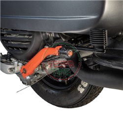 Kickstart Lever SIP, fold down,red/black for Vespa P80-150X/P200E/PX80-200E/Lusso/'98/MY/'11/Cosa/LML