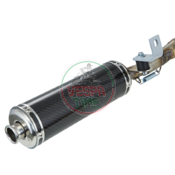 Marmitta espansione racing SIP Performance 2.0 per Vespa  P80-150X/PX80-150 E/Lusso/'98/MY/Cosa 1 125/150,acciaio inox