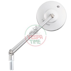 Espejo estándar SIP SERIES PORDOI para montaje en la cubierta del cabezal de mando derecha o izquierda,para Vespa PK50-125 XL/PX80-200 E Lusso/'98/MY/'11 ,aluminio CNC,mate 170mm
