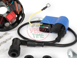 Accensione -BGM PRO 12V Touring- Conversione ad accensione elettronica - Vespa P125X/P200E (1977-1983, modelli con indicatori, regolatore di tensione, senza batteria) - P125X (VNX1T), P150X (VLX1T), P200E (VSX1T)