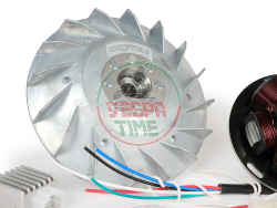 Accensione -BGM PRO 12V Touring- Conversione ad accensione elettronica - Vespa P125X/P200E (1977-1983, modelli con indicatori, regolatore di tensione, senza batteria) - P125X (VNX1T), P150X (VLX1T), P200E (VSX1T)