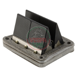 Valvula laminar ITALKIT Doble Prisma,carbón,8-válvulas para cilindro Aprilia Rotax/Parmakit W-Force