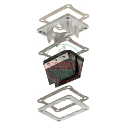 Valvula laminar ITALKIT Doble Prisma,carbón,8-válvulas para cilindro Aprilia Rotax/Parmakit W-Force