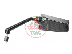 Specchietto STAGE6 F1 con filettatura M8 x 20mm, sinistro, carbon look lucido