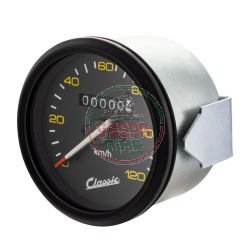 SIP CLASSIC Kilometerzähler für Vespa P80-150X/PX80-200E/Lusso 1°/P150S/P200E – skaliert 120 km/h