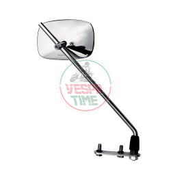 Vespa left/right rectangular CHROMED mirror - APPROVED