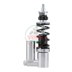 Amortiguador delantero SIP PERFORMANCE 2.0 para Vespa PK 50-125 XL, XL2, Automatica, cuerpo plateado, muelle negro