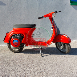 ITALKAST 2.0 FLOW Zweisitzer-Sattel SCHWARZ für Vespa 50, Special, 125 Primavera/ET3