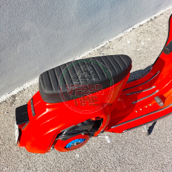 ITALKAST 2.0 FLOW Zweisitzer-Sattel SCHWARZ für Vespa 50, Special, 125 Primavera/ET3