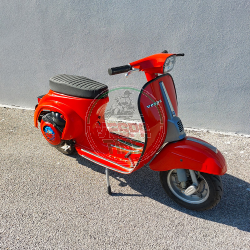 ITALKAST 2.0 FLOW Zweisitzer-Sattel SCHWARZ für Vespa 50, Special, 125 Primavera/ET3