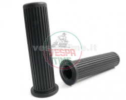 Kit de manetas de freno y embrague y puños negros para Vespa PX/PE ARCOBALENO, completo con tornillos de fijación.